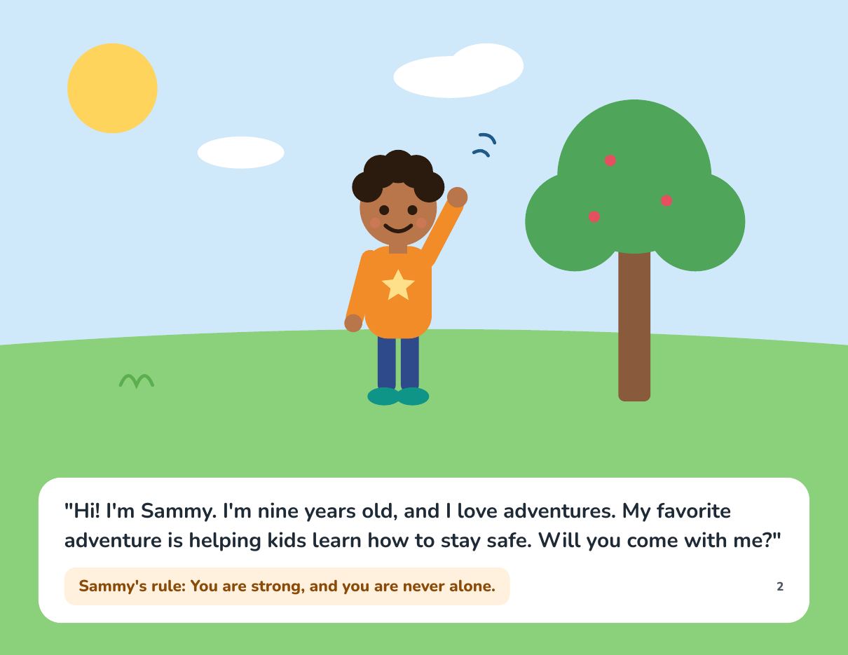 Page 2 of Sammy and the Safe Circle