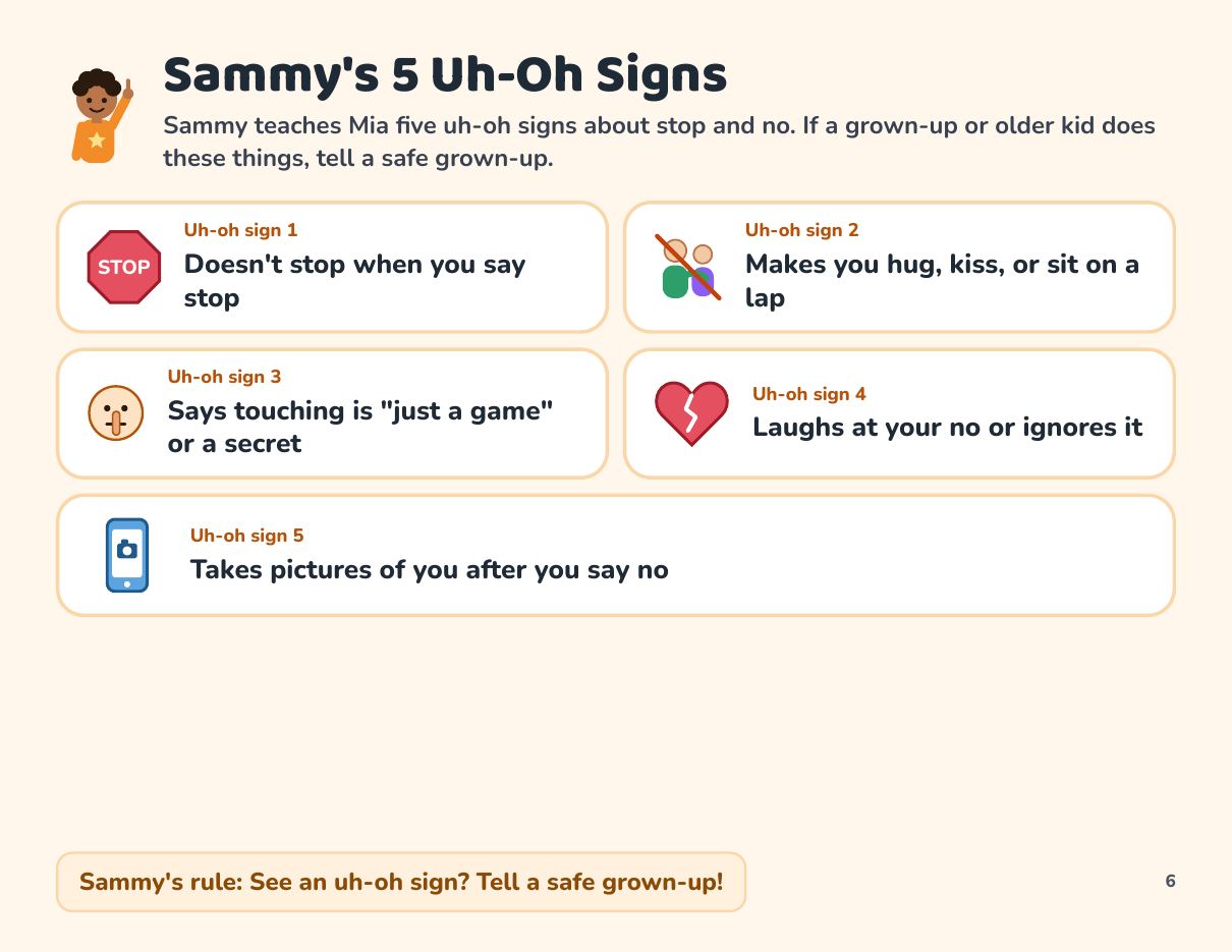 Page 6 of Sammy and the Stop Sign