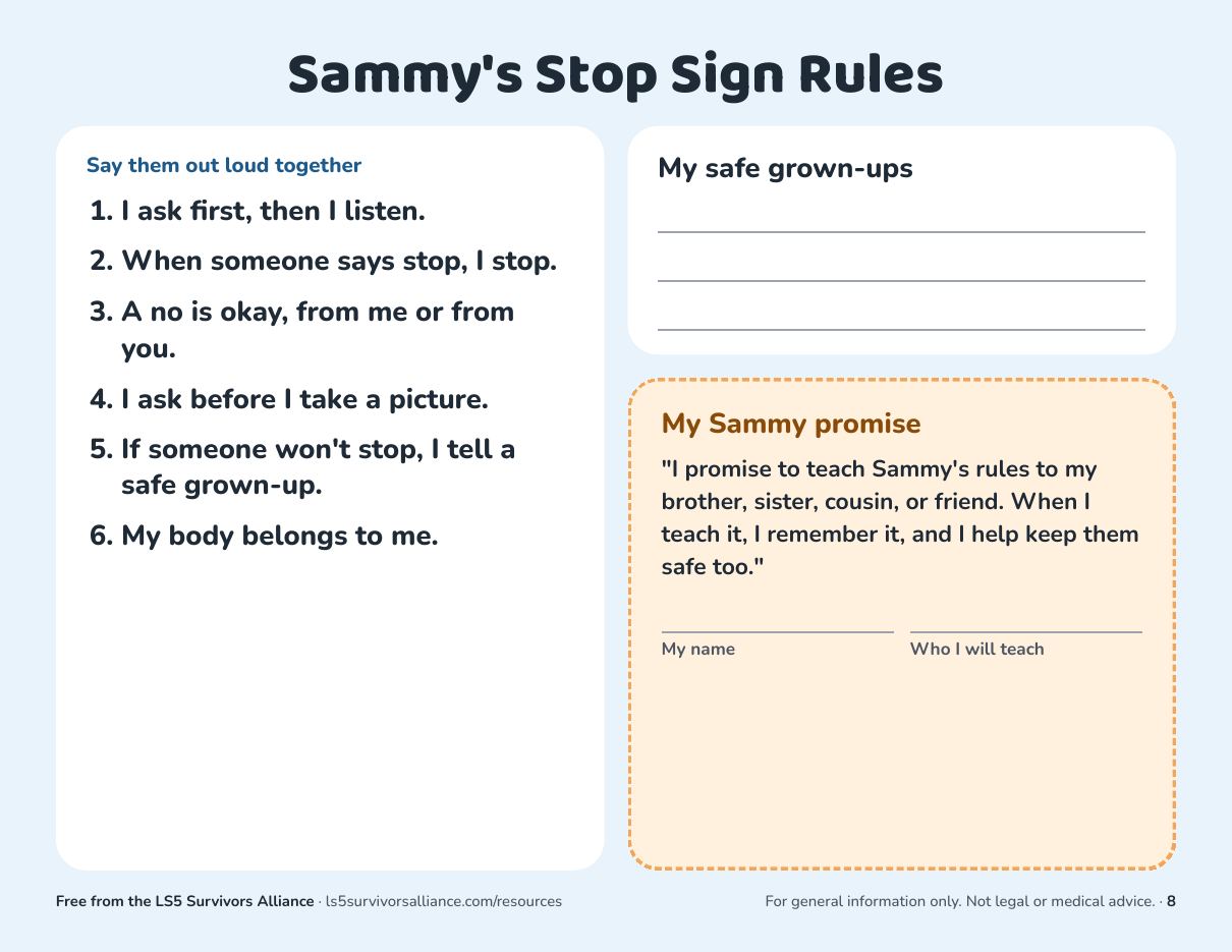 Page 8 of Sammy and the Stop Sign